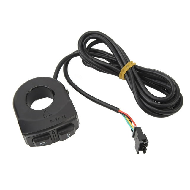 Electric Bike Handlebar Switch, Light Weight DK21 1S Electric Bike Light Switch Perfect Fit for Outdoor Cycling