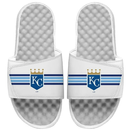 

Youth ISlide White Kansas City Royals Varsity Stripes Slide Sandals