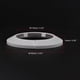 thumbnail image 5 of Uxcell 110mm White PP Escutcheon Water Pipe Cover Decoration 2 Pack, 5 of 7
