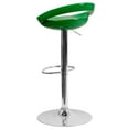 thumbnail image 4 of Emma + Oliver Green Plastic Adjustable Height Barstool, 4 of 6