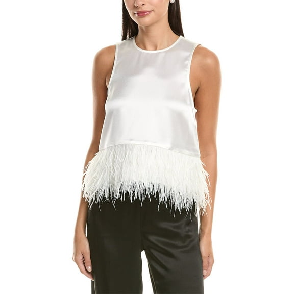 Cinq à Sept womens  Charisse Top, xs, White