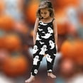 thumbnail image 2 of Fjofpr Toddler Girl Clothes Clearance under $10 Halloween Toddler Girls Kids Printing Jumpsuit Playsuit Strap Romper Outfits Clothes (1-6Years), 2 of 5