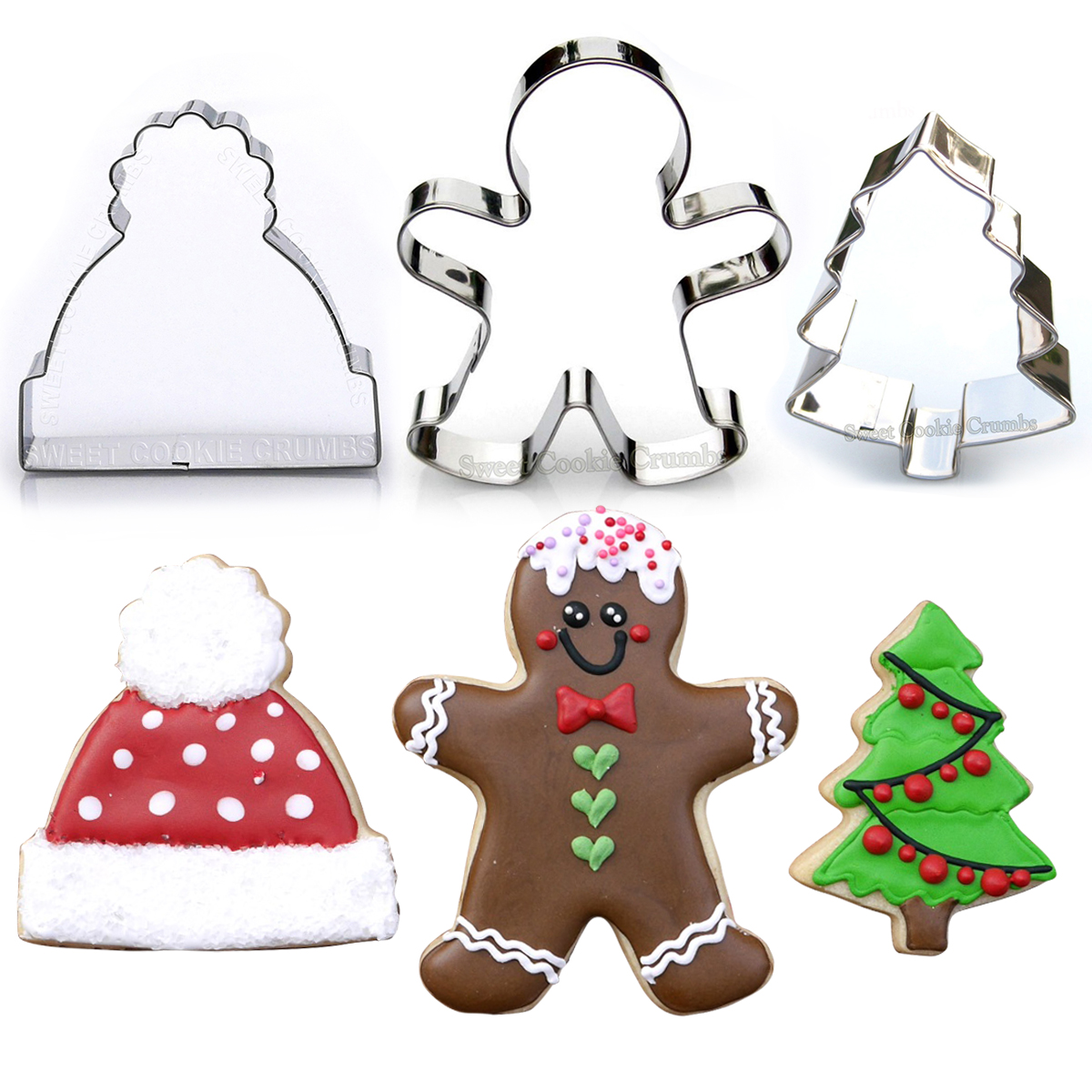 Christmas Cookie Cutter Set, 3 Piece, Stainless Steel - Walmart.com - Walmart.com