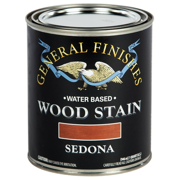 General Finishes Wood Stain, Water Based, Sedona Stain, Quart