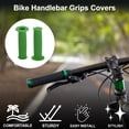 thumbnail image 2 of Cubiertas de empuñaduras de manillar de bicicleta Unique Bargains de 110 mm de largo, ligeras, protectores de extremo de ciclismo, verdes, 1 par, 2 of 6