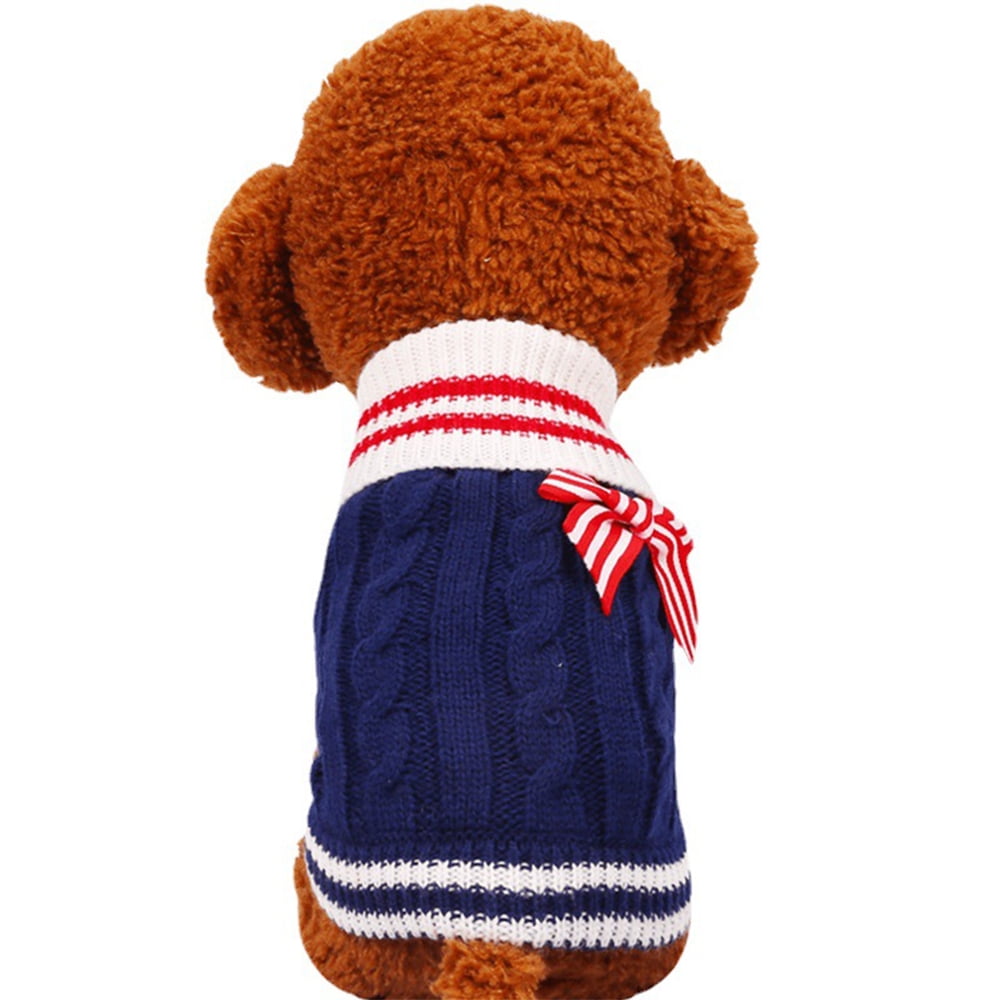 Small Dog Sweater, Warm Pet Sweater, Cute Knitted Classic Dog Sweaters