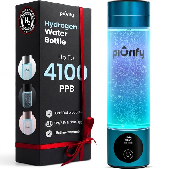 Generador de botella de agua hidrogenada PIURIFY 300 mL 4100+ PPB