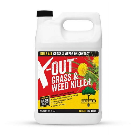 IKE'S X-Out Grass & Weed Killer, 1-Gallon Jug