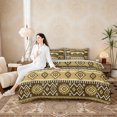 thumbnail image 4 of Erosebridal Rustic Farmhouse Aztec Twin Bedding Sets, Western Cowboy Bedding Comforter Set, Brown Black, Gray Reversible 7-Piece, 4 of 6