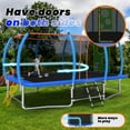 thumbnail image 5 of Mersco 10x16ft Large Rectangle Trampoline for Kids and Adults,Big Outdoor Trampoline with Enclosure Net,Storage Bag, Jumping Trampoline MAX for Boys and Girls Birthday and Festival Gift,Blue, 5 of 13