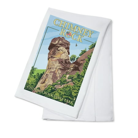 Chimney Rock State Park, North Carolina - Lantern Press Poster (100% Cotton Kitchen