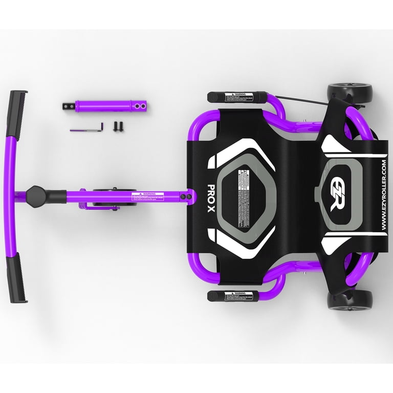 EzyRoller, Ride-On Scooter, Pro X, Purple, Extendable Frame