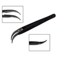 thumbnail image 3 of OUNONA 1Set Professional Tweezers Curved Ceramic Non-Conductive Firm Grip for Craft Projects Black, 3 of 4