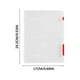 thumbnail image 2 of Caja de almacenamiento transparente roja, caso de documento de plástico claro, juego de 4 piezas de carpeta de archivo portátil, pequeño, 2 of 2