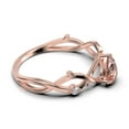 thumbnail image 2 of Boho & hippie 1.10 Carat Pear Cut Morganite And Diamond Moissanite Unique Engagement Ring, Wedding Ring, Inspired And Branch Ring in 10k Solid Rose Gold, Gift For Her, Surprise, Anniversary Ring, 2 of 3