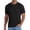 Black, variant on Casual Mens Polo Shirt Short Sleeve Knit Solid Shirt Solid Pullover Relaxed Fit Collared Textured Tops