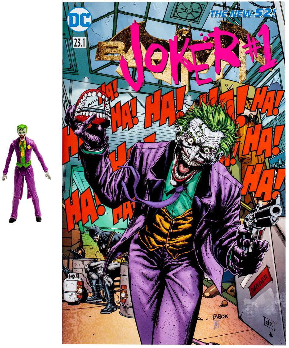McFarlane DC Page Punchers Joker Action Figure & Comic Book