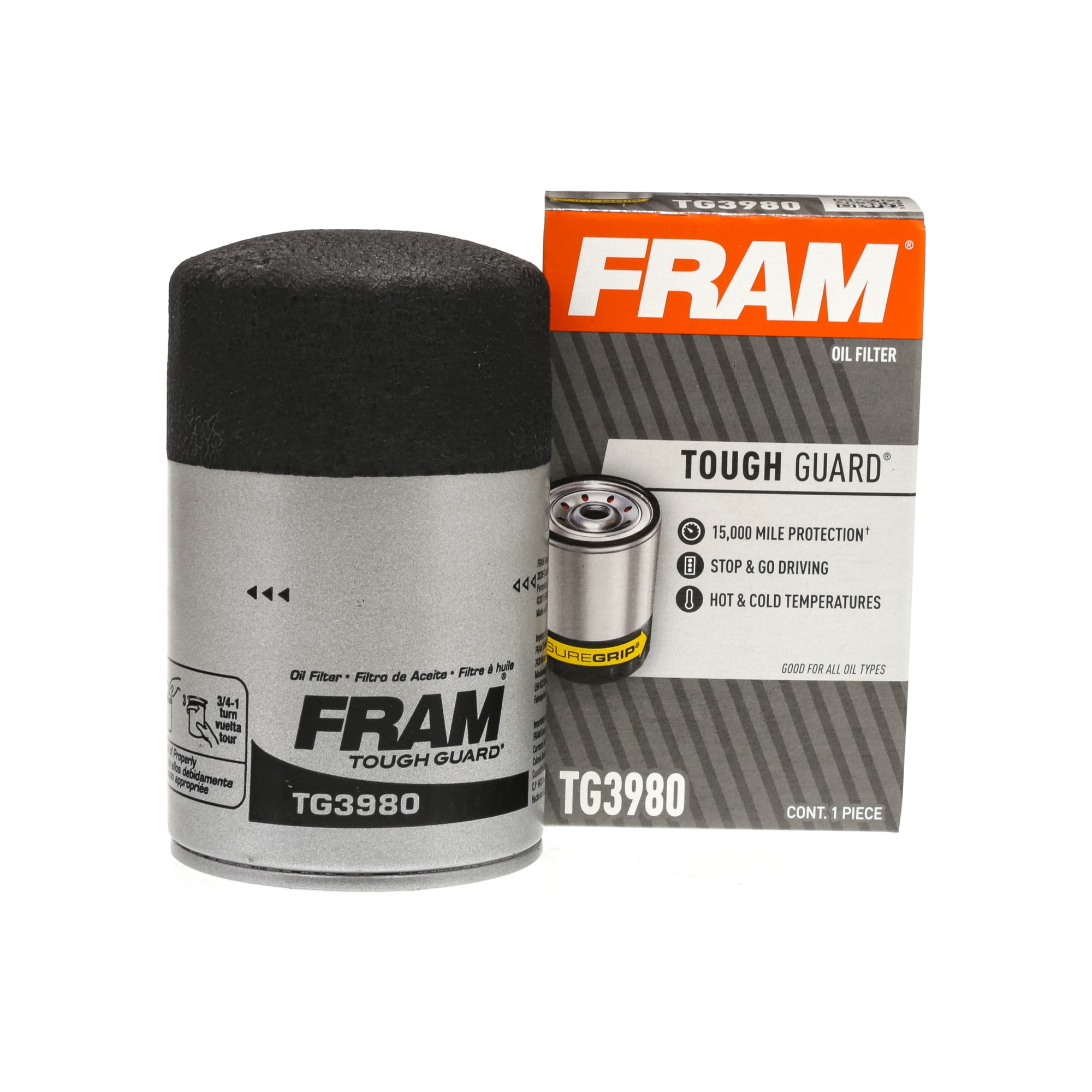 FRAM HM3980 High Mileage Oil Filter - Premium Spin-On Filter For Older Vehicles