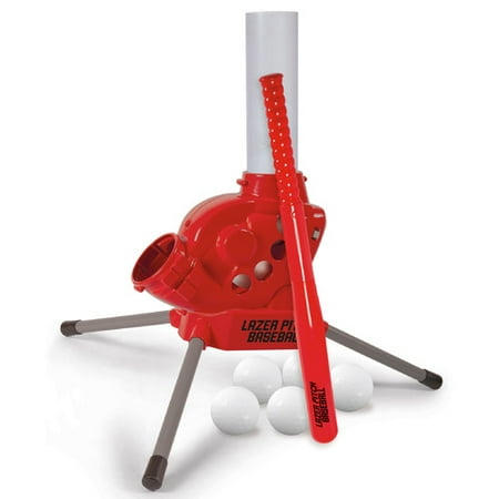 Lazer Pitch Baseball Pitching Machine with Bat and