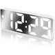 thumbnail image 1 of Digital väckarklocka, stor LED-display, med snooze-funktion och justerbar ljusstyrka USB-laddning, kontor (vit), 1 of 5