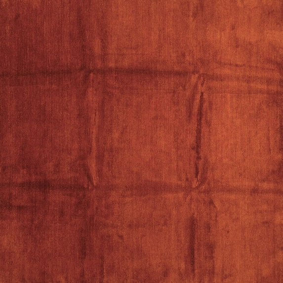 Ahgly Company Indoor Square Abstract Orange Contemporary Area Rugs, 7' Square