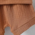 thumbnail image 6 of Atogsazn Baby Boys Summer Clothes Set Toddler Linen Sleeveless Tank Top Shorts Outfit with Pocket Brown 12-18 Months, 6 of 9