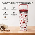 thumbnail image 3 of Love Tumbler 30 oz Valentine''s Day Flip Tumbler with lid and Straw,Valentine''s Day CoffeeTravel Mug Cup Water Botter,Valentine''s Day Gifts for Women,Valentine''s Day Stuff Decor Accessories, 3 of 6