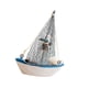 thumbnail image 4 of Bewildely Mini barco de azul de náutica de estilo mediterráneo, adornos artesanales de madera, decoración del hogar para habitación de Decoración del hogar 14 aves marinas navegantes Bewildely HA8706-03B, 4 of 6