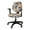 Cats Gray Yellow White, variant on SCRAWLGOD Splash Spots Black White Blue Dustproof Seat Covers for Office Chairs Stretch Easy to Remove Swivel Chair Slipcover Non-Slip Scratch Resistant Boss Chair Covers, 2 PCS