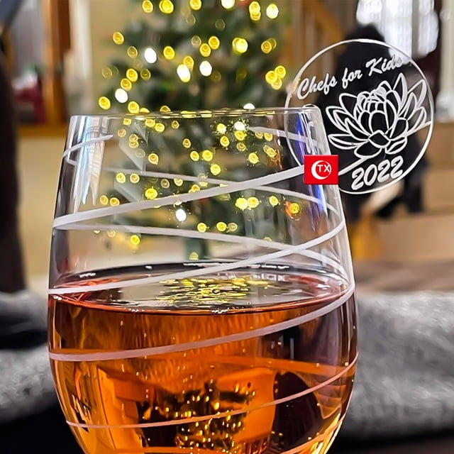 Etiqueta de bebida acrílica, etiqueta de copa de vino escrita a mano, logotipo de bricolaje, marcador de copa de vino de hotel, suministros para fiestas de bodas