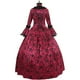 thumbnail image 4 of Vestido largo de otoño-invierno para mujer, estilo medieval, gótico, retro, con estampado floral, vestido de fiesta, estilo palaciego, con encaje, costura, mangas de trompeta, vestido de, 4 of 5