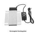 thumbnail image 3 of Catering Warming Container Stainless Steel Stainless Steel Electric Warming Container Adjustable Temperature, Rectangular Chafing Dish with Visible Glass Lid, for Party Kitchen Hotel, 3 of 7