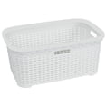 thumbnail image 1 of Superio Laundry Basket, Wicker Style,1.4 Bushel (White), 1 of 1
