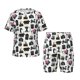 thumbnail image 1 of Fotbe Cool Camera Pijama Estampada de 2 Piezas para Niños – Ropa de Dormir de Manga Corta Cómoda para Niños y Niñas, Camiseta y Shorts de Algodón-Large, 1 of 6