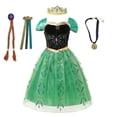 thumbnail image 4 of Disfraz de Elsa y Anna de Disney para niña, vestido de princesa para fiesta de cumpleaños, carnaval, 2023, 4 of 5