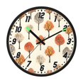 thumbnail image 2 of Dailycode Night Light Wall Clock Glow in The Dark 12 inch Battery Operated Silent Luminous Clocks, Autumn Trees, 2 of 8