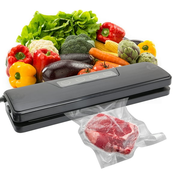 Automatic Vacuum Sealer Machine, Vacuum Sealers Bags, Air Sealing System Dry, Moist Food Preservation Modes
