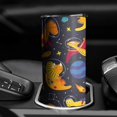 thumbnail image 3 of 20oz DarkBlue Cartoon Dinosaurs Planets Pattern Skinny Tumblers Stainless Steel Tumbler with Lid and Straw,Vacuum Insulated Double Wall Travel Tumbler Cups with Cleaning Brush for Coffee,Tea, 3 of 6