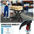 thumbnail image 5 of Hydraulic Lift Table Cart, 500lbs Capacity 28.5" Lifting Height,Portable Electric Hydraulic Liftingwith 4 Wheels and Non-Slip Pad,Hydraulic Scissor Cart for Material Handling, 5 of 7