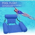 thumbnail image 4 of Swimming Floating Chair Pool Float Lounge ,Adults Water Chair Lounge, Portable Swimming Pools Hammock Lounge Chair Water Inflatable Floating Bed Sofa， Blue, 4 of 7