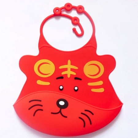 

Cute Kid Infant Bibs Baby Soft Silicone Bib Waterproof Saliva Dripping Bibs Fragarn