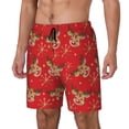 thumbnail image 1 of Fotbe Christmas With Cute Deer Traje de Baño para Hombre – Shorts de Natación de Secado Rápido con Forro y Bolsillos-Small, 1 of 6