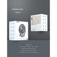 thumbnail image 4 of 7" Portable Rechargeable Desk Fan 4-Speed Breeze Adjustable Quiet 320 Rotation - White, 4 of 6