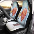 thumbnail image 2 of ABPHQTO Juego de 2 fundas para asientos de coche globo de aire caliente elefante Universal Auto asientos delanteros Protector apto para coche, SUV sedán, camión, 2 of 4