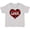 AC-Heather Grey, variant on Valentine Buffalo Plaid Love Boys or Girls Baby T-Shirt