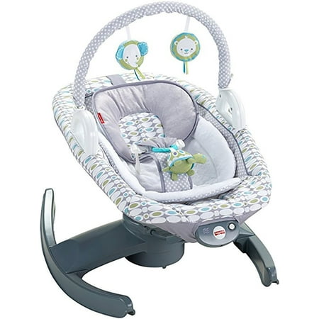 Fisher Price 4 In 1 Rock N Glide Newborn Baby Swing Rocker Sleeper Soother