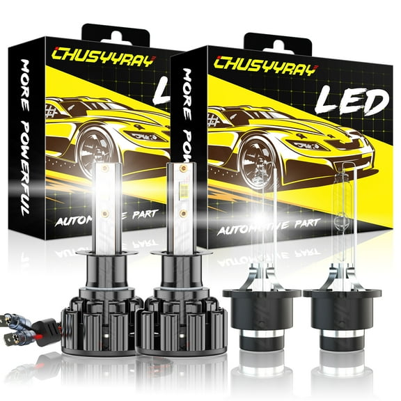 H1 D2S LED HID Headlight High/Low Beam Bulbs Kit Bright White For infiniti Q45 1999-2004