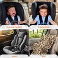 thumbnail image 4 of KUIFORTI Leopard Print Car Seat Sun Shade Cover Baby, Car Seats Heat Protector Keeps Your Toddler Baby Seat at a Cool Temperature, 4 of 6