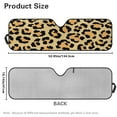 thumbnail image 7 of Uorisanigo Windshield Sun Shade, Shade Heat Shield for Jeeps, Yellow Leopard Print Windshield Cover for Jeep Wrangler, Auto Sunshade Compatible with 1997-2017 Jeep Wrangler TJ JK JKU 2/4 Doors,1Pc, 7 of 7