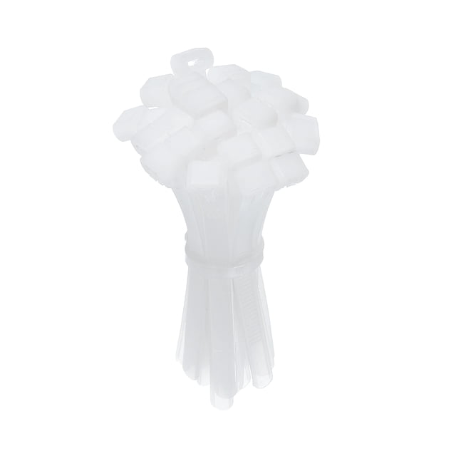 Unique Bargains 4 Inch Releasable Cable Ties Adjustable Zip Ties Removable Indoor Outdoor Tie Wraps White 100Pcs
